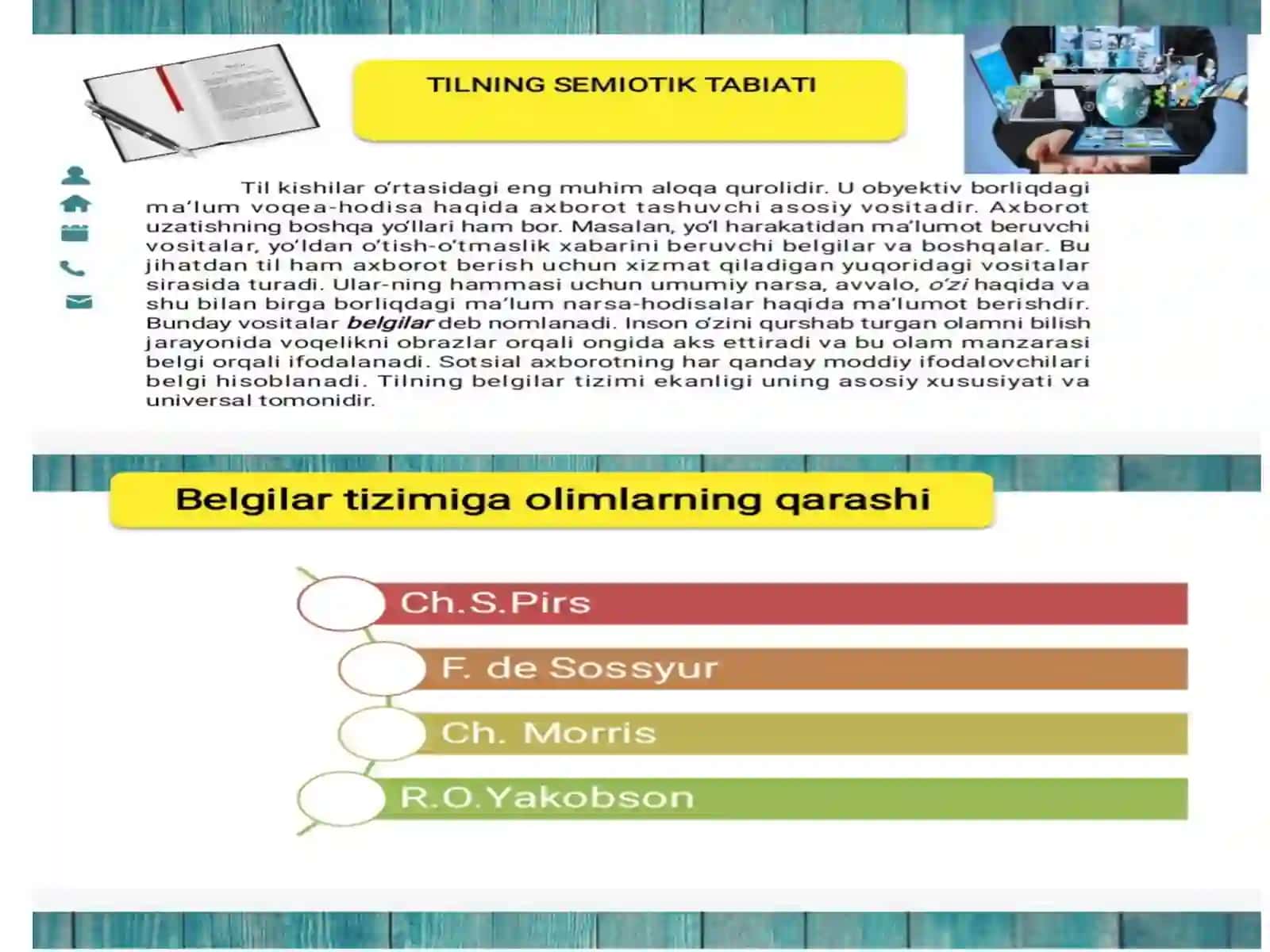 Til-insoniyatning muhim aloqa-aralashuv vositasi 2
