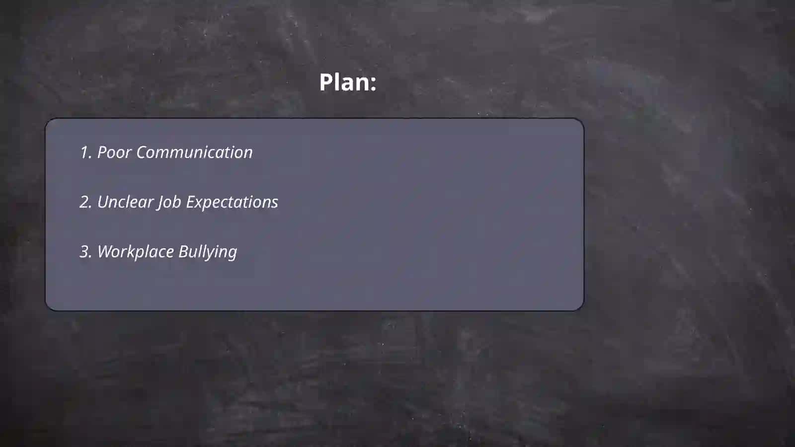 Problems at work 2