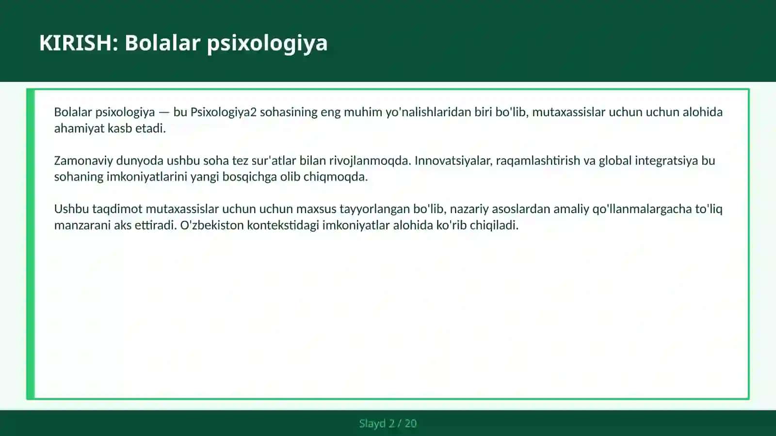 Bolalar psixologiya 2