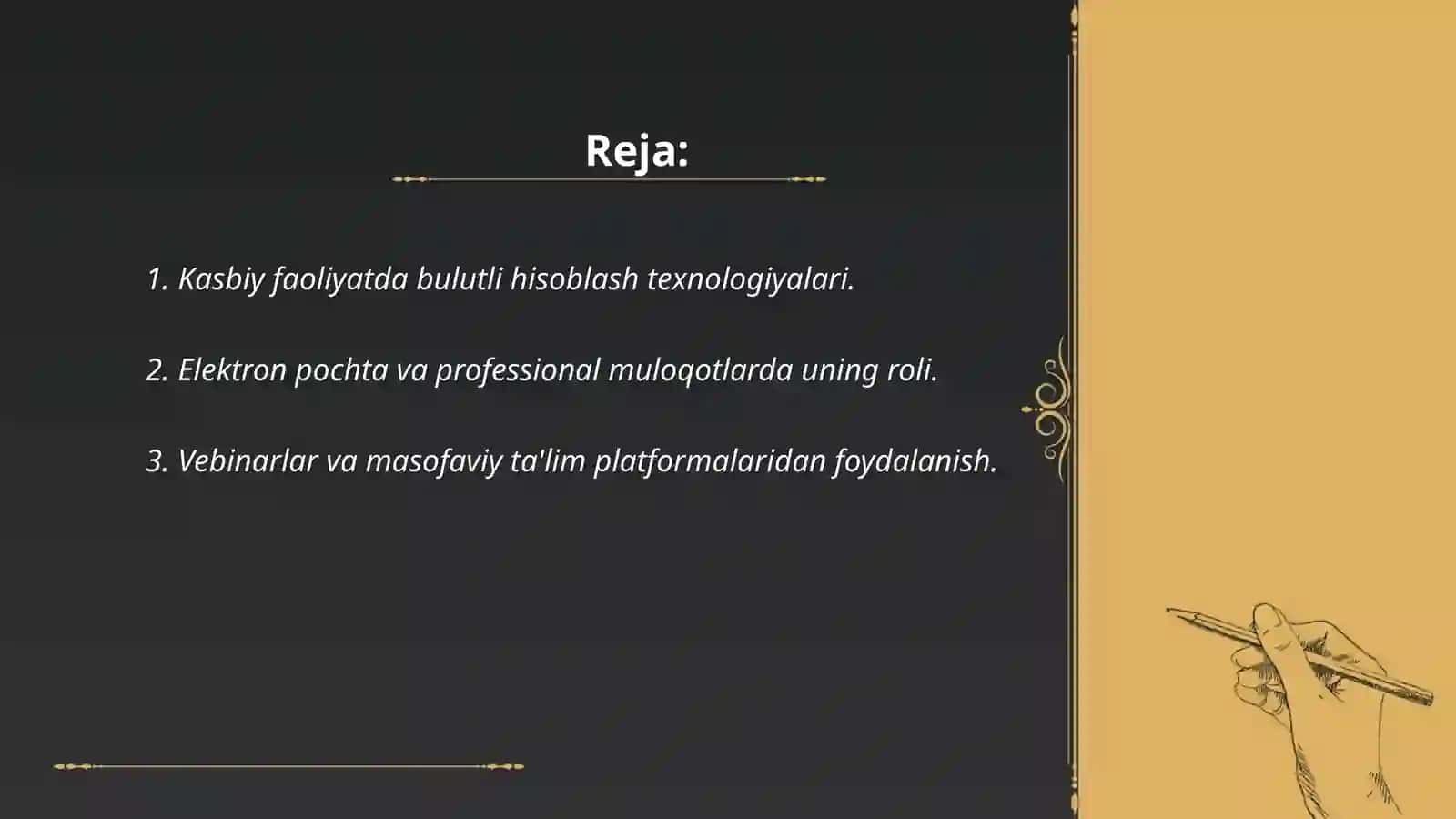 Kasbiy faoliyatda bulutli hisoblash texnologiyalari 2
