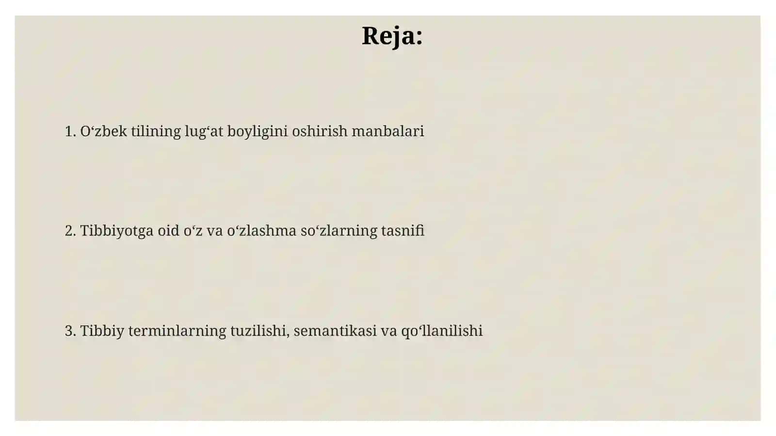 Oʻzbek tili leksikasining boyish manbalari 2