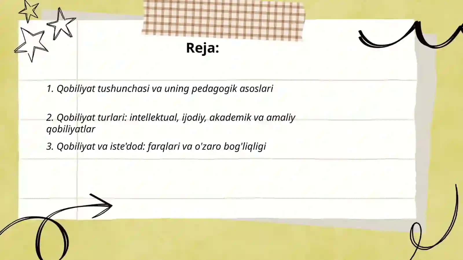Qobiliyat va uning rivojlanishi 2