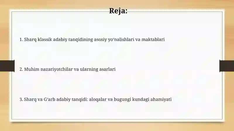 Sharq mumtoz adabiyotshunosligi tarixi 2