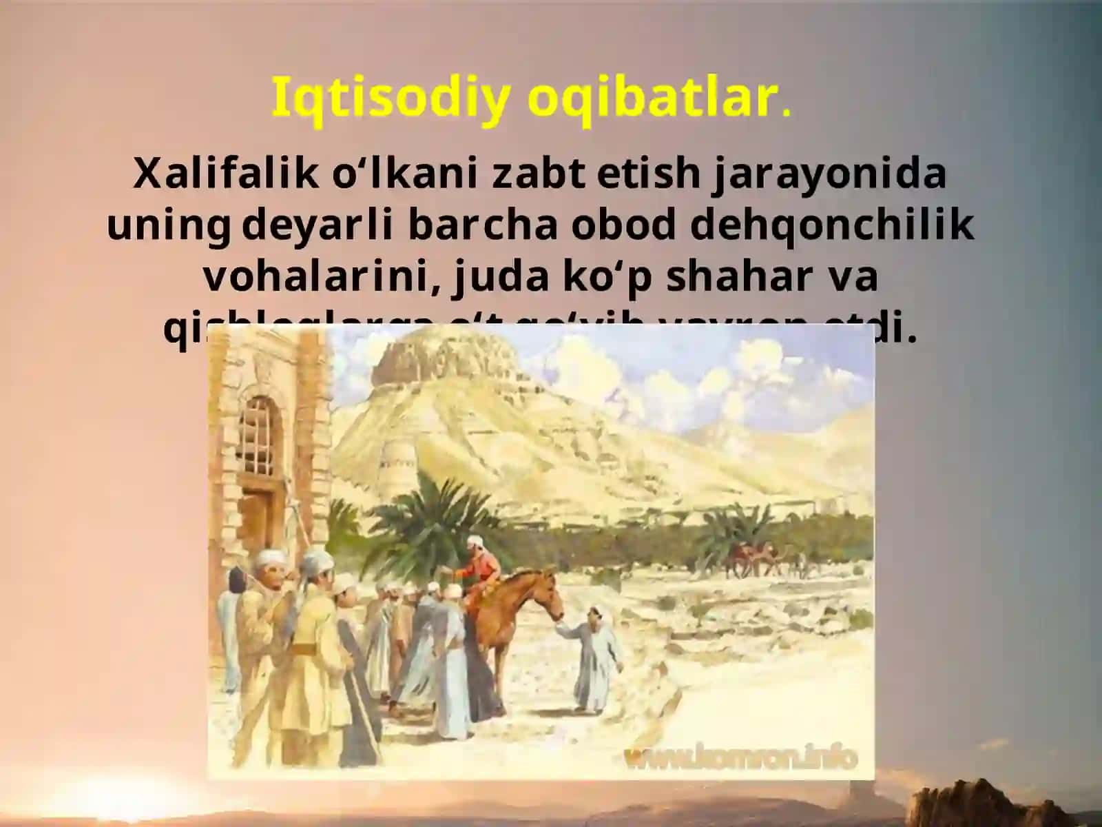 Movarounnahrda islom dinining yoyilishi 2