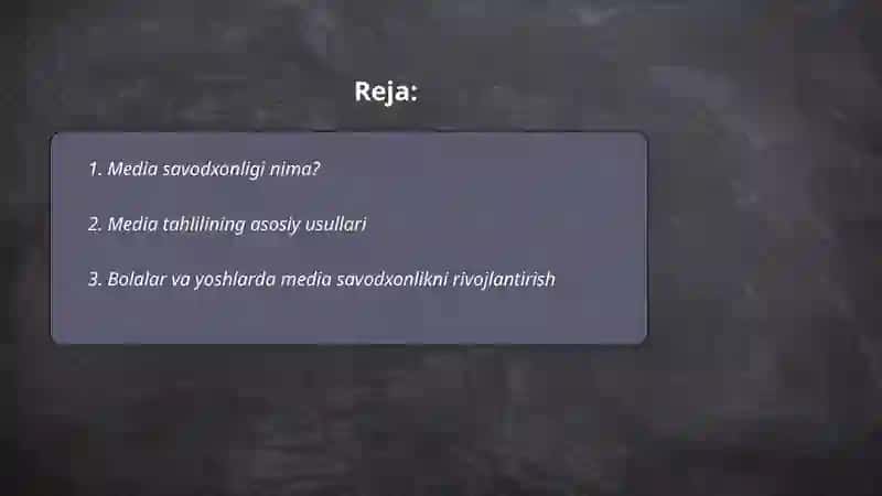 Media savodxonlikni rivojlantirish yollari 2