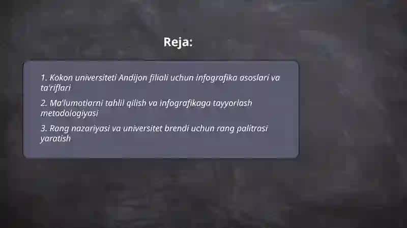 Infografika va uni tayyorlash dasturiy vositalar 2