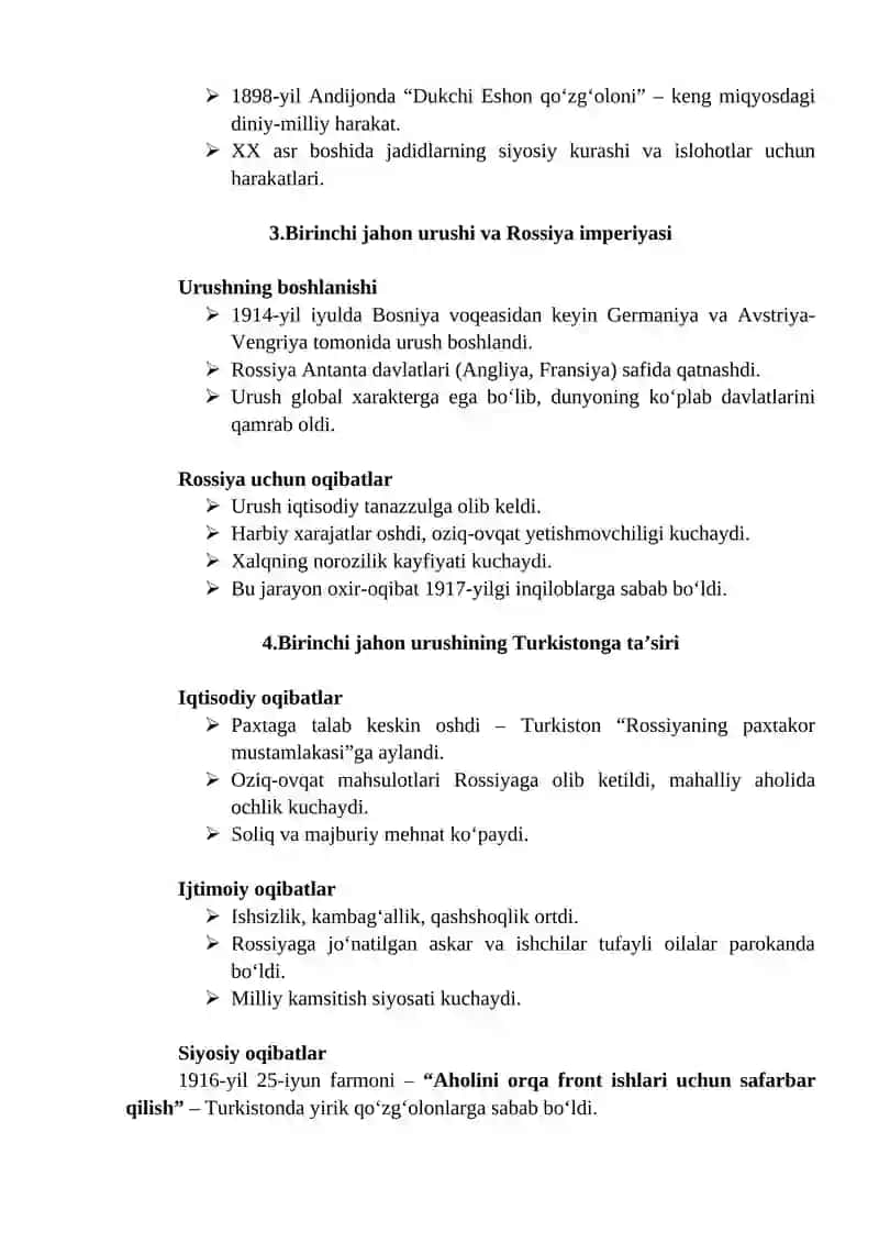 TURKISTONDA ROSSIYA IMPERIYASIGA QARSHI MILLIY-OZODLIK HARAKATI 2