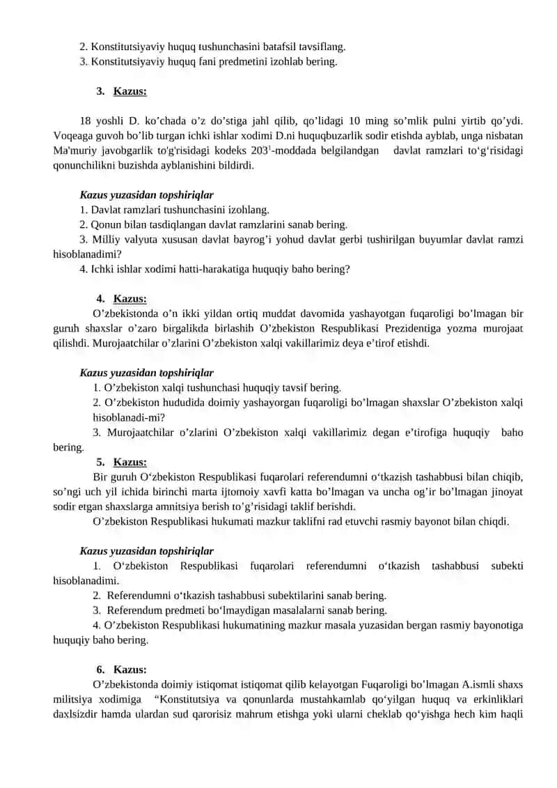 Konstitutsiyaviy huquqning predmeti 2