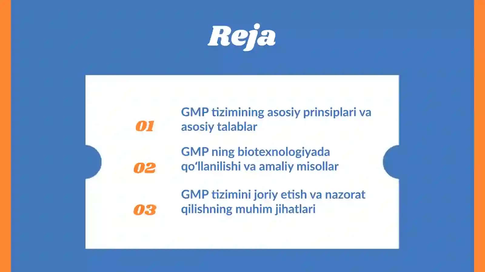 Biotexnologiya sanoatida GMP sistemasi 2