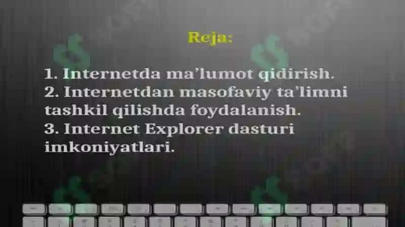 Internetdan Masofaviy Ta'lim 2