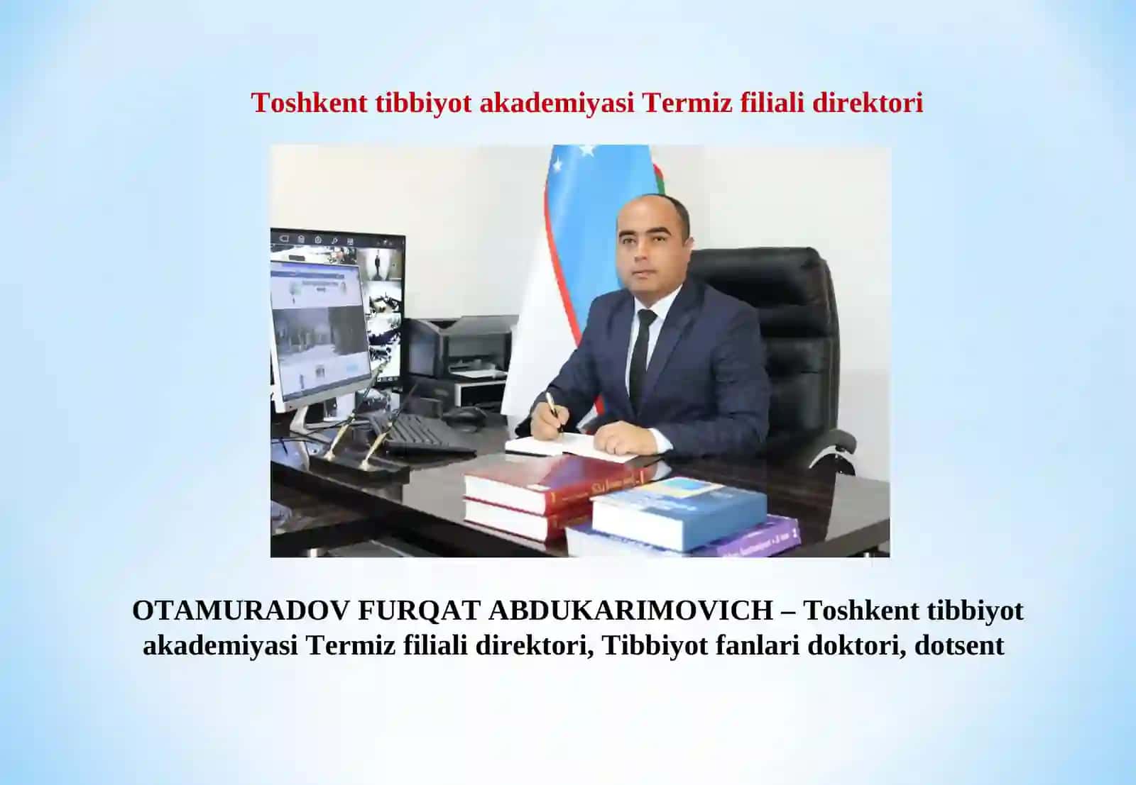 Toshkent tibbiyot akademiyasi Termiz filiali direktorat, ma’muriyat, dekanat va bo‘limlarda faoliyat olib boruvchi xodimlarni tanishtirish 2