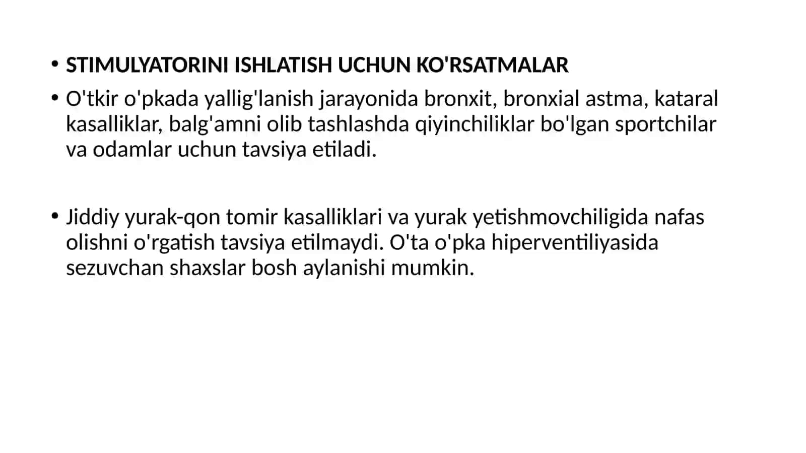 Nafas stimulyatorlari 2