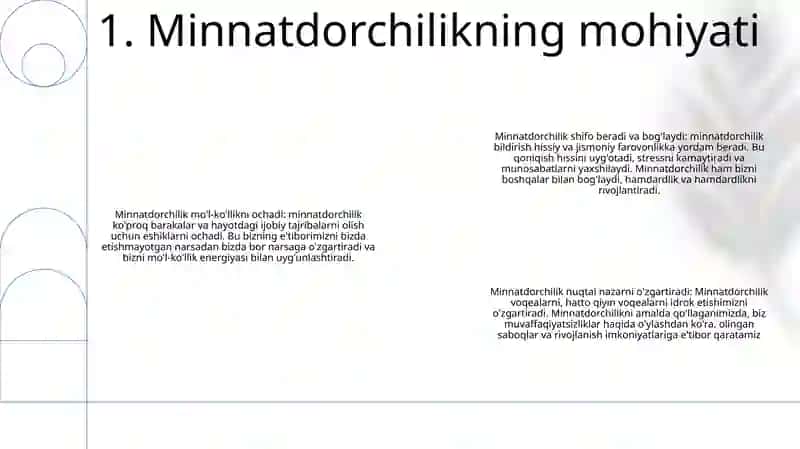 Minnatdorchilikning mohiyati 2