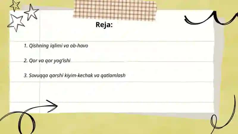 Qishning iqlimi va ob-havo 2