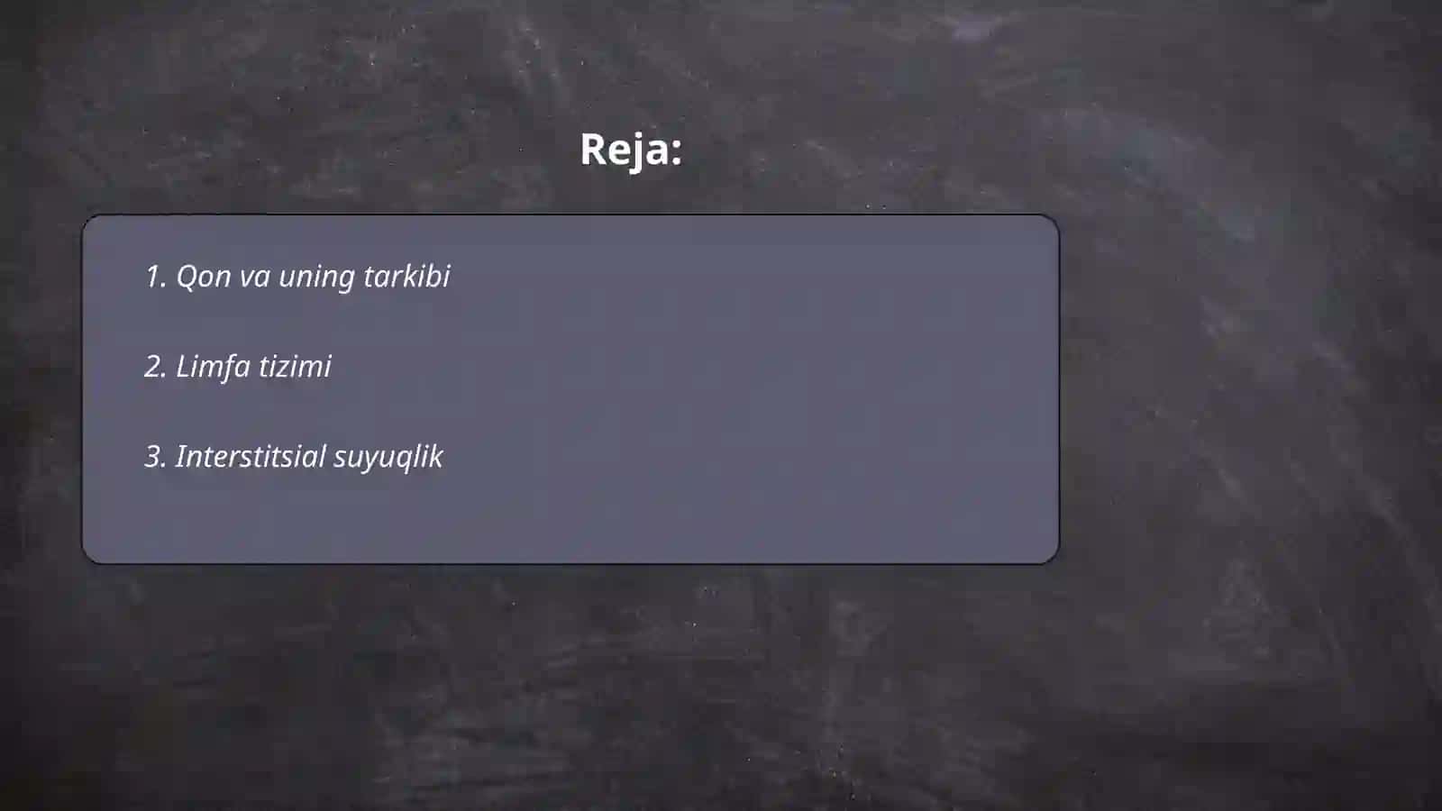 Organizmdagi biologik suyuqliklar 2