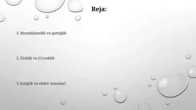 Armatura fizik va mexanik hossalari 2