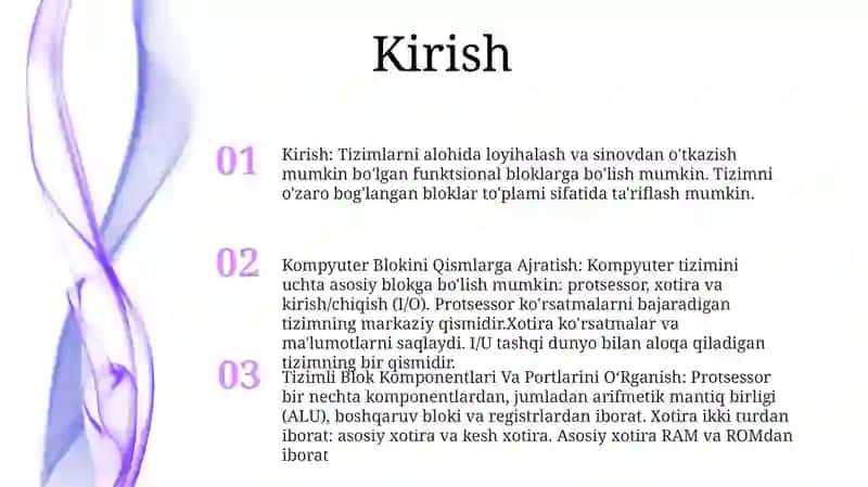 Kompyuter Blokini Qismlarga Ajratish 2