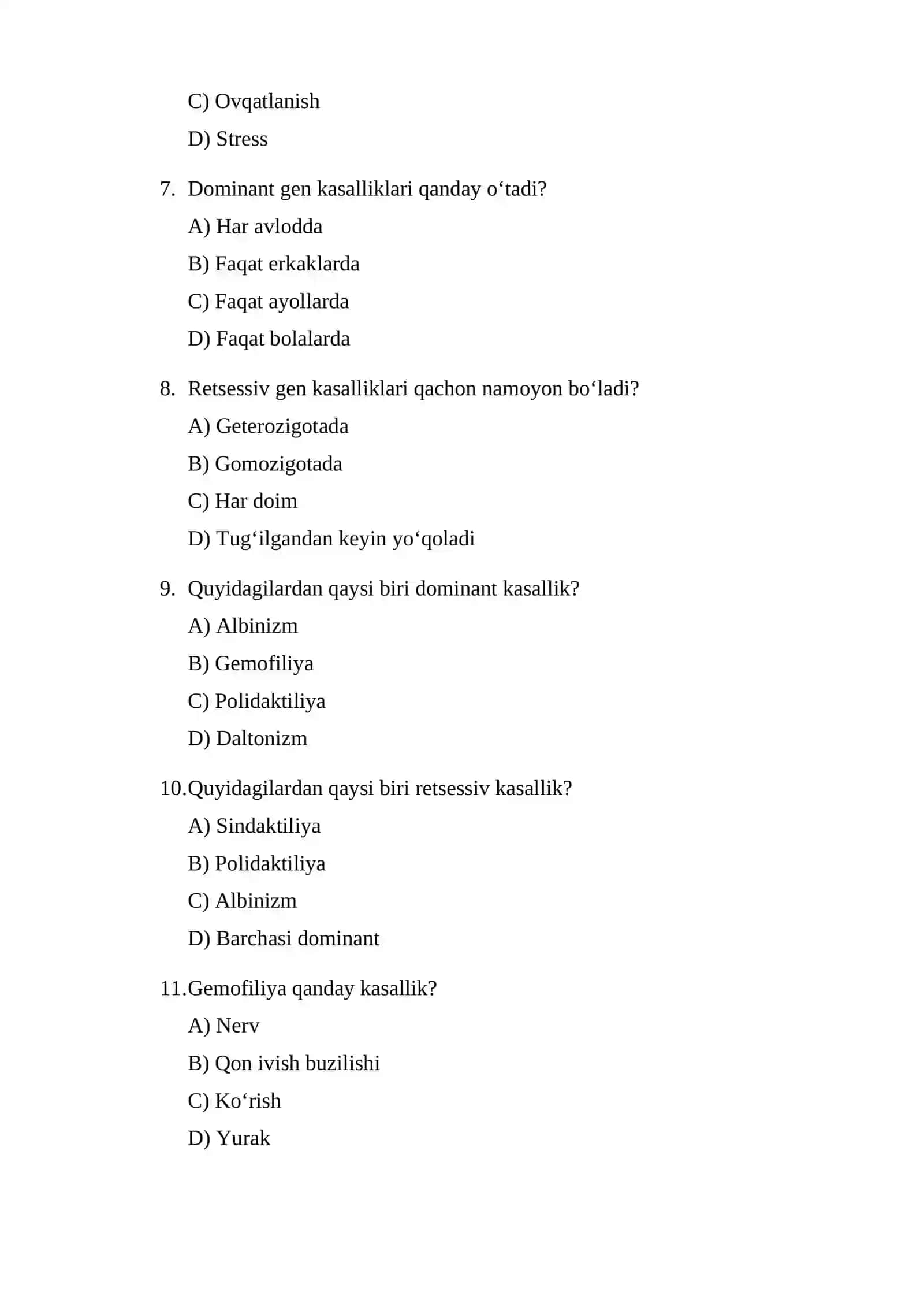 Xromosoma kasalliklari 2
