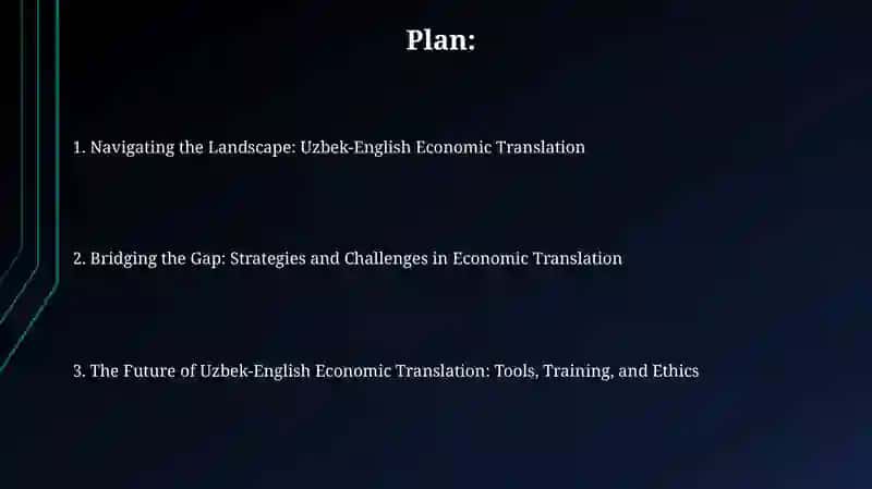 Translating Economic Texts from English into Uzbek and vice versa 2