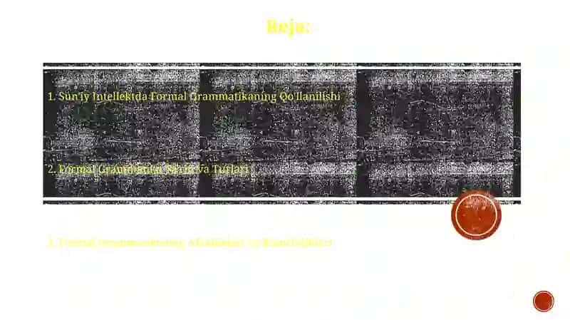 Suniy intelektda farmal gramatika 2