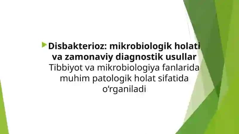 Disbakteriozning diaginostikasi 2