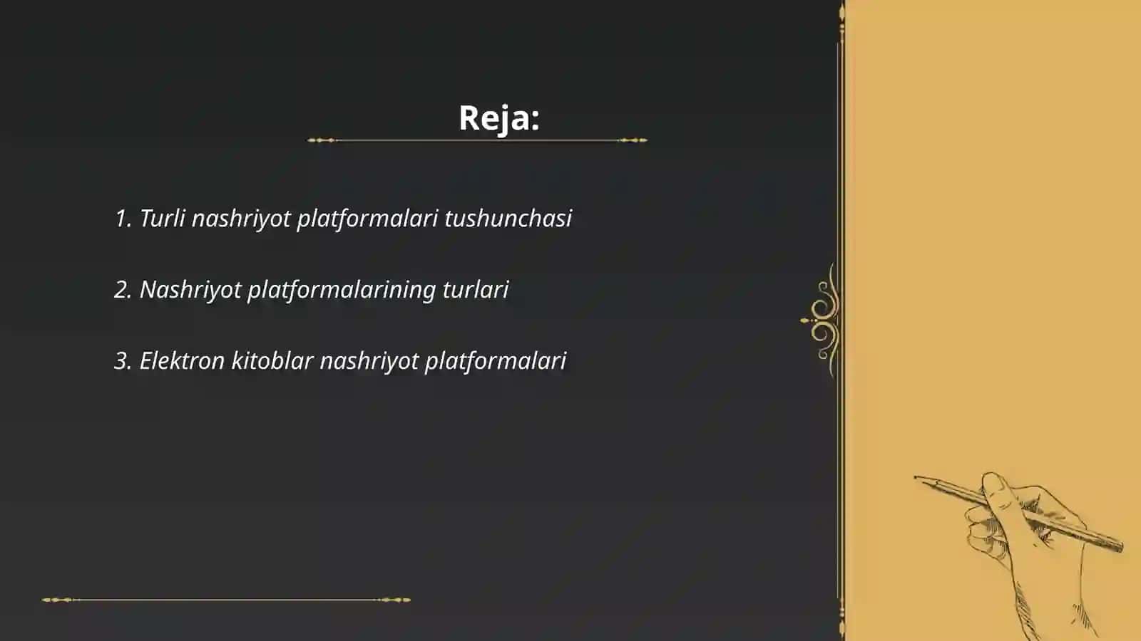 Turli nashriyot platformalarining qiyosiy tahlili 2