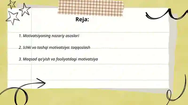 Motivatsiyaning nazariy asoslari 2