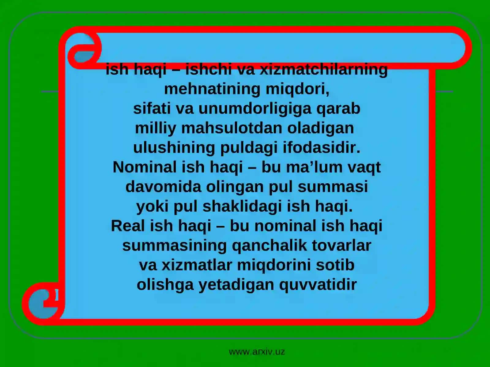 ISH HAQINING IQTISODIY MAZMUNI 2