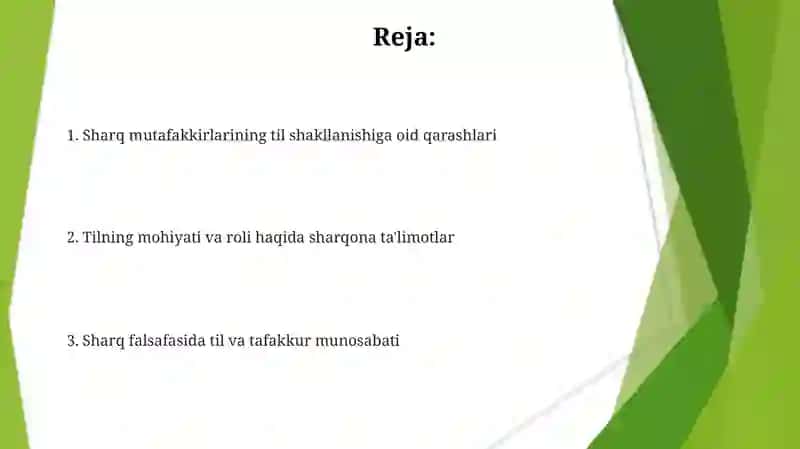 Sharq mutafakkirlarining til shaklanishiga oid qarashlari 2