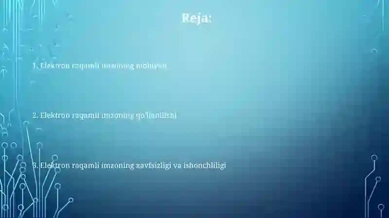 Elektron raqamli imzoning mohiyati 2