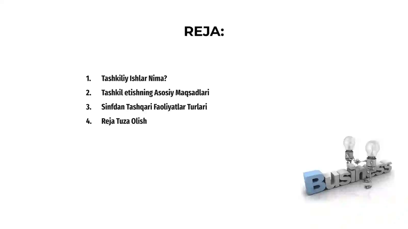 Sinfdan tashqari ishlarni tashkil etish 2