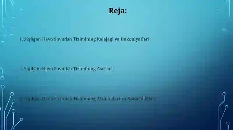 Siqilgan Havo Sovutish Tizimi 2
