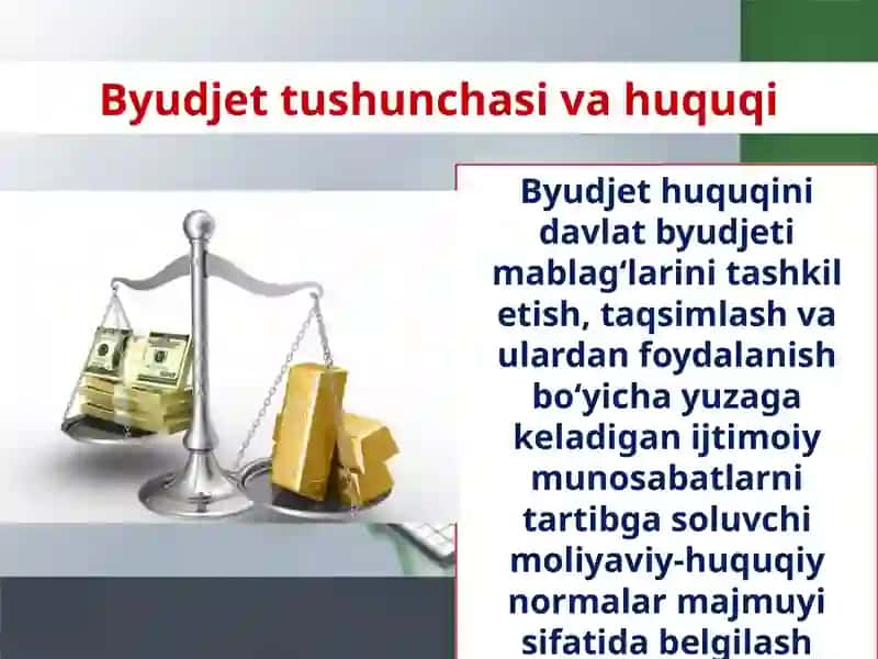 Byudjet tushunchasi va huquqi 2