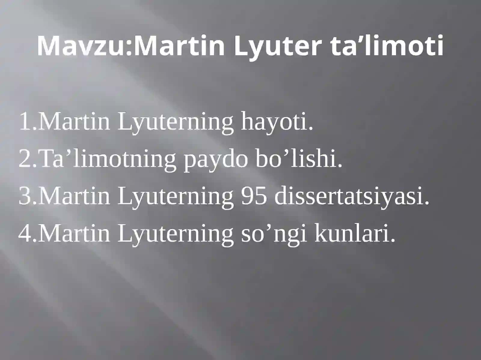 Martin Lyuterta'limoti 2