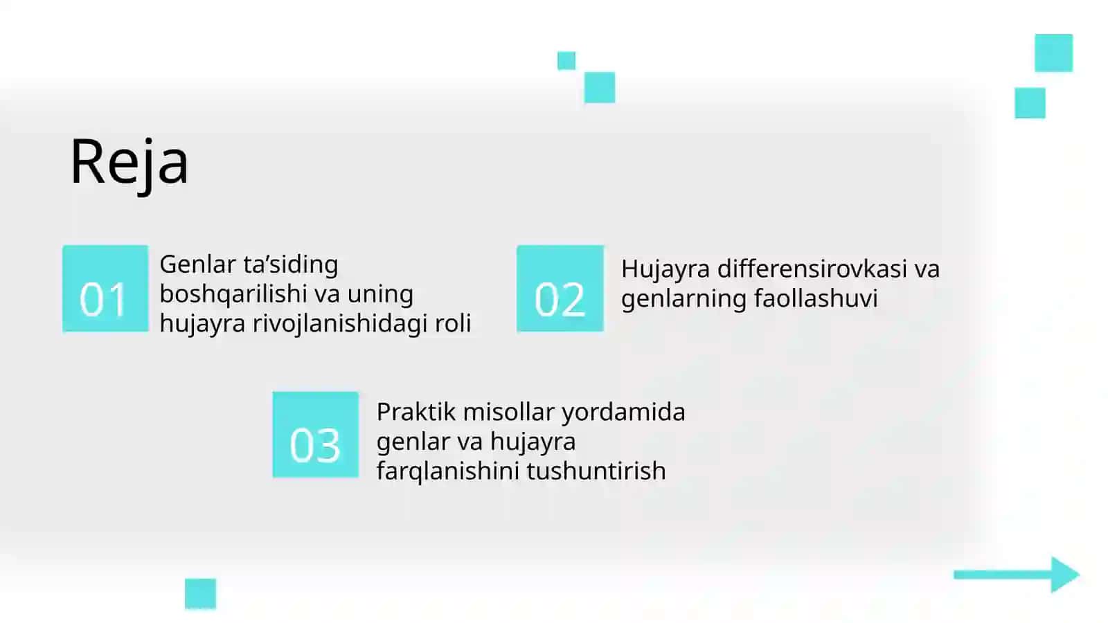 Genlar ta’sirining boshqarilishi hujayra differensirovkasi 2