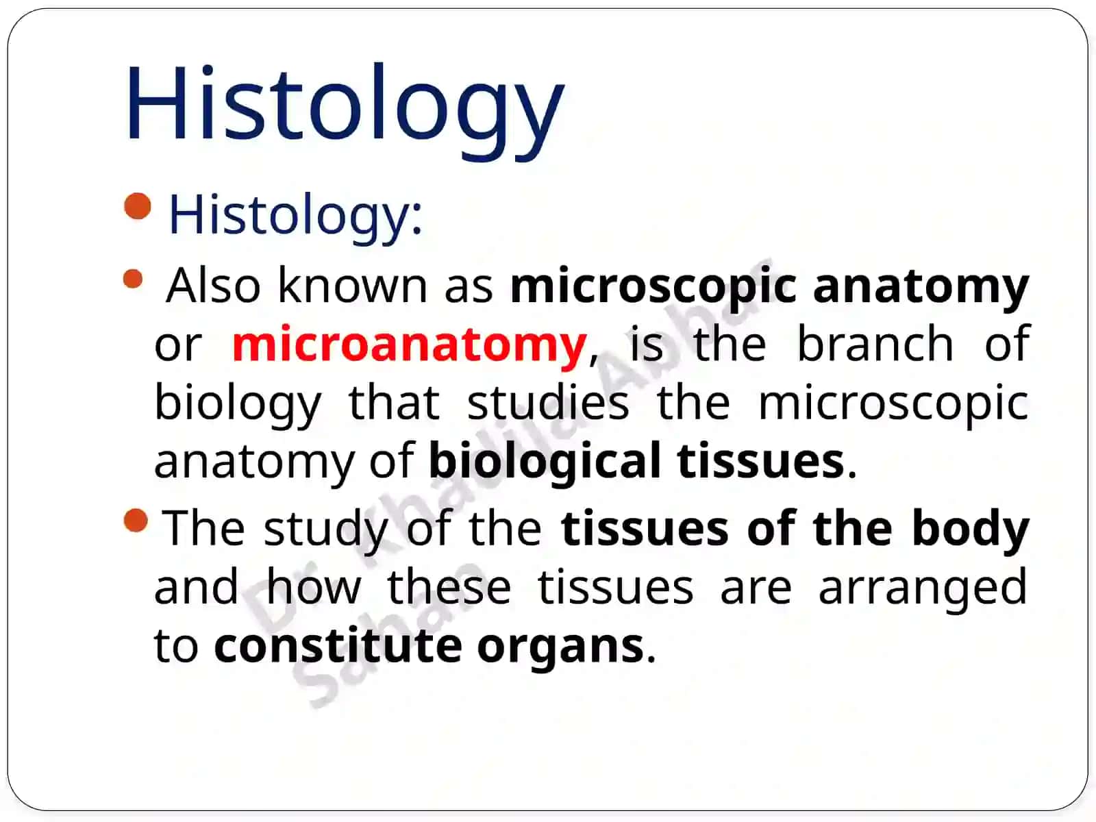 Medical Biology (Histology) Lec.6 2