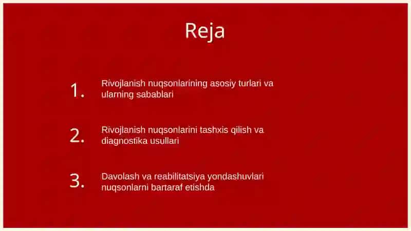 Siydik ayiruv a'zolarining rivojlanish nuqsonlari 2
