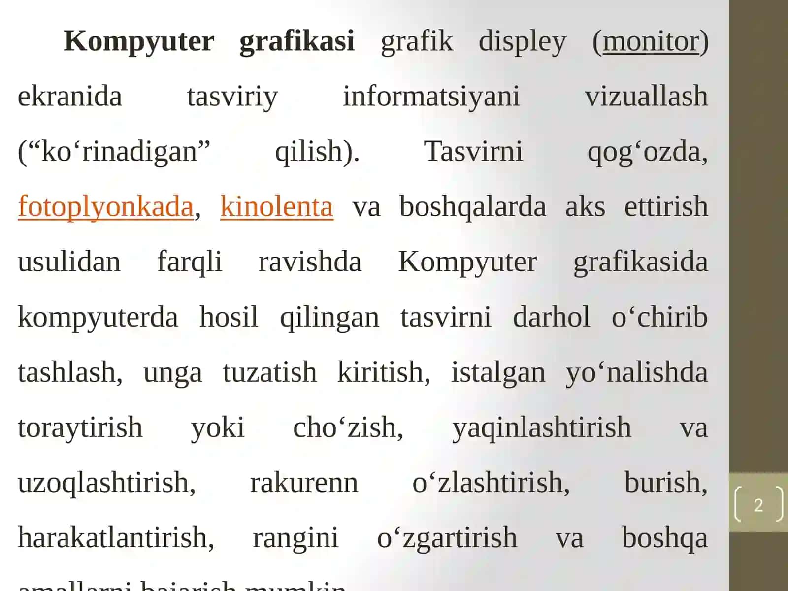 Paint grafik redaktori 2