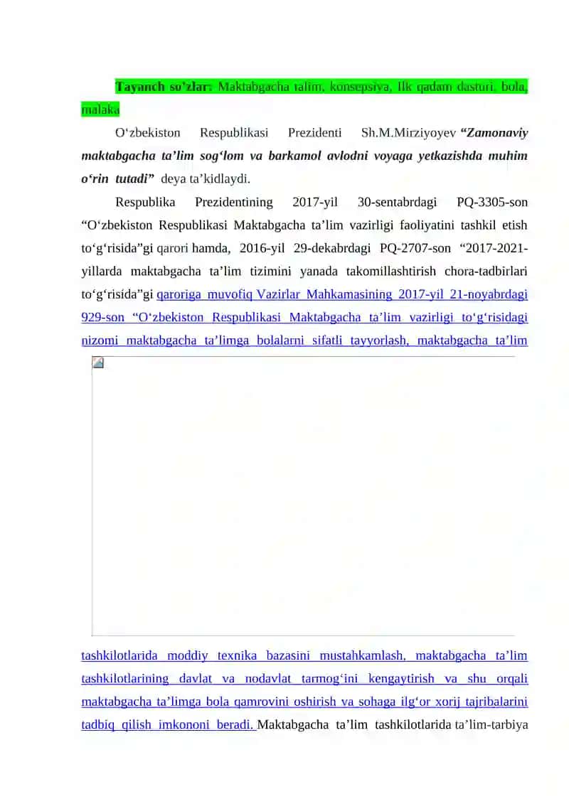 Ilk qadam dasturi 2