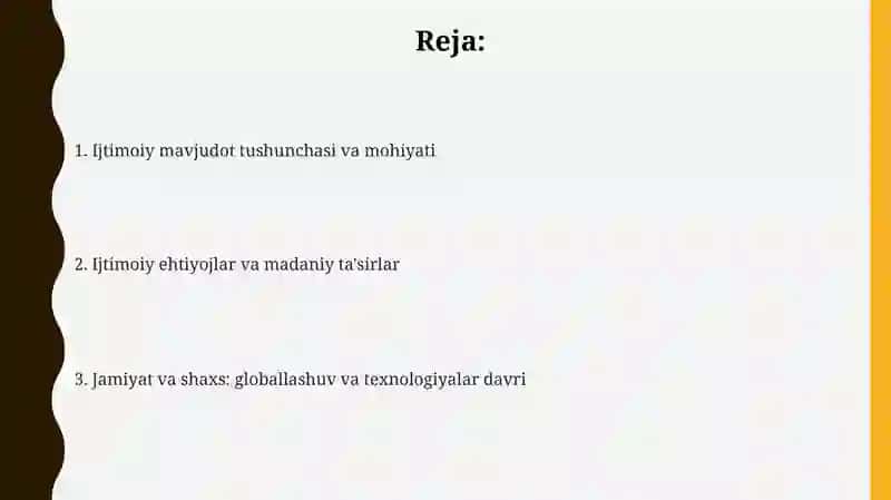Odam ijtimoiy mavjudot ekanligi 2
