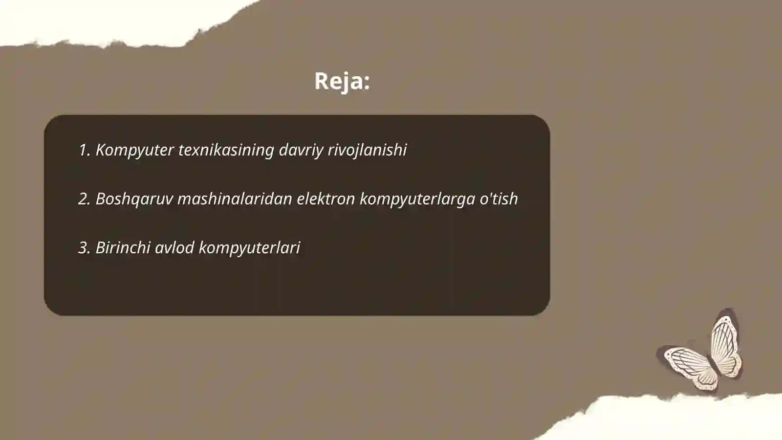 Kompyuter texnikasining rivojlanish tarixi 2