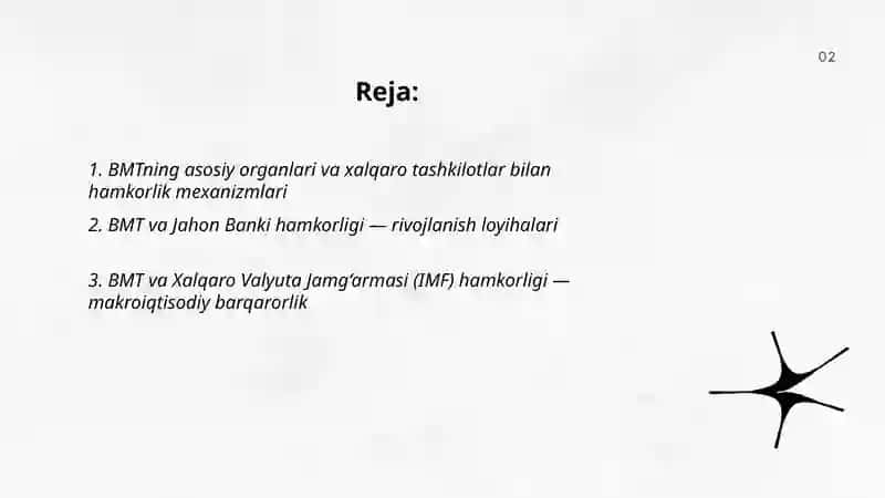 BMT va xalqaro tashkilotlar bilan hamkorlik 2