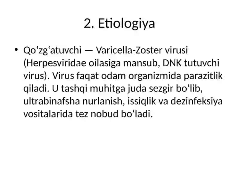 Suvchechak (Varicella) 2