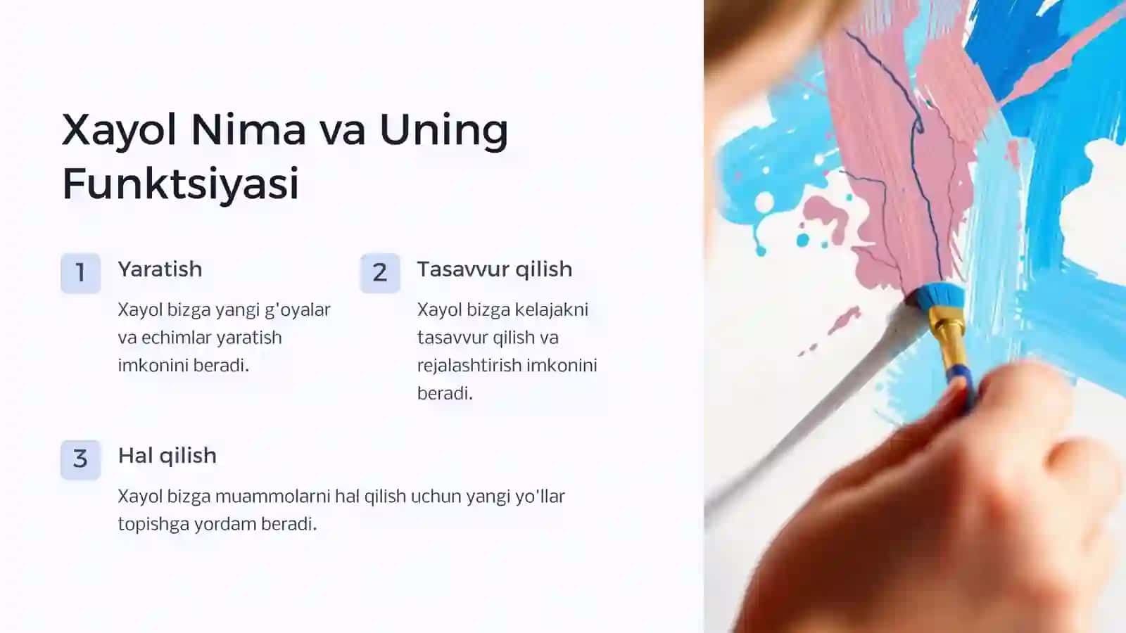 Xayol Jarayonlari va Xayol Turlari 2