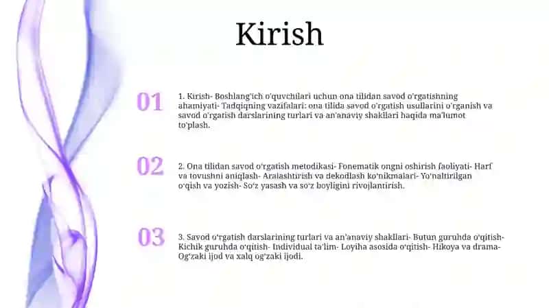 Ona Tili O'Qish Savodxonligi 2
