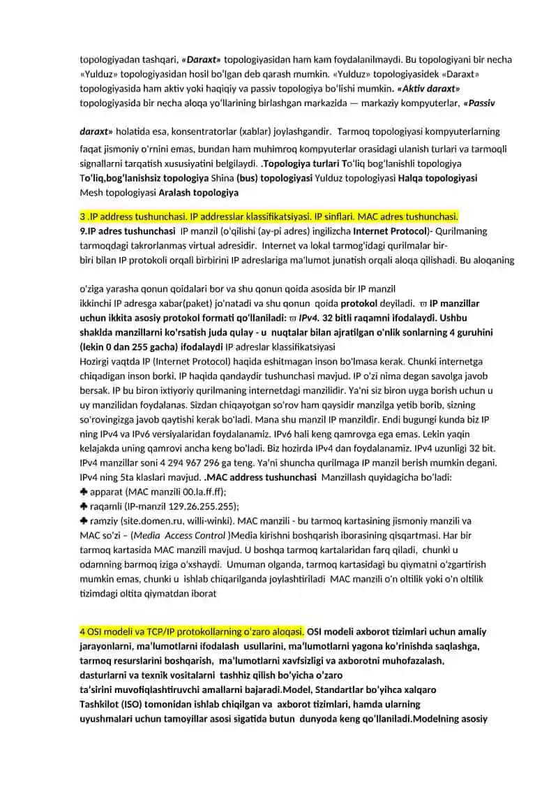 Hisoblash tarmoqlarining rivojlanishi tarixi 2