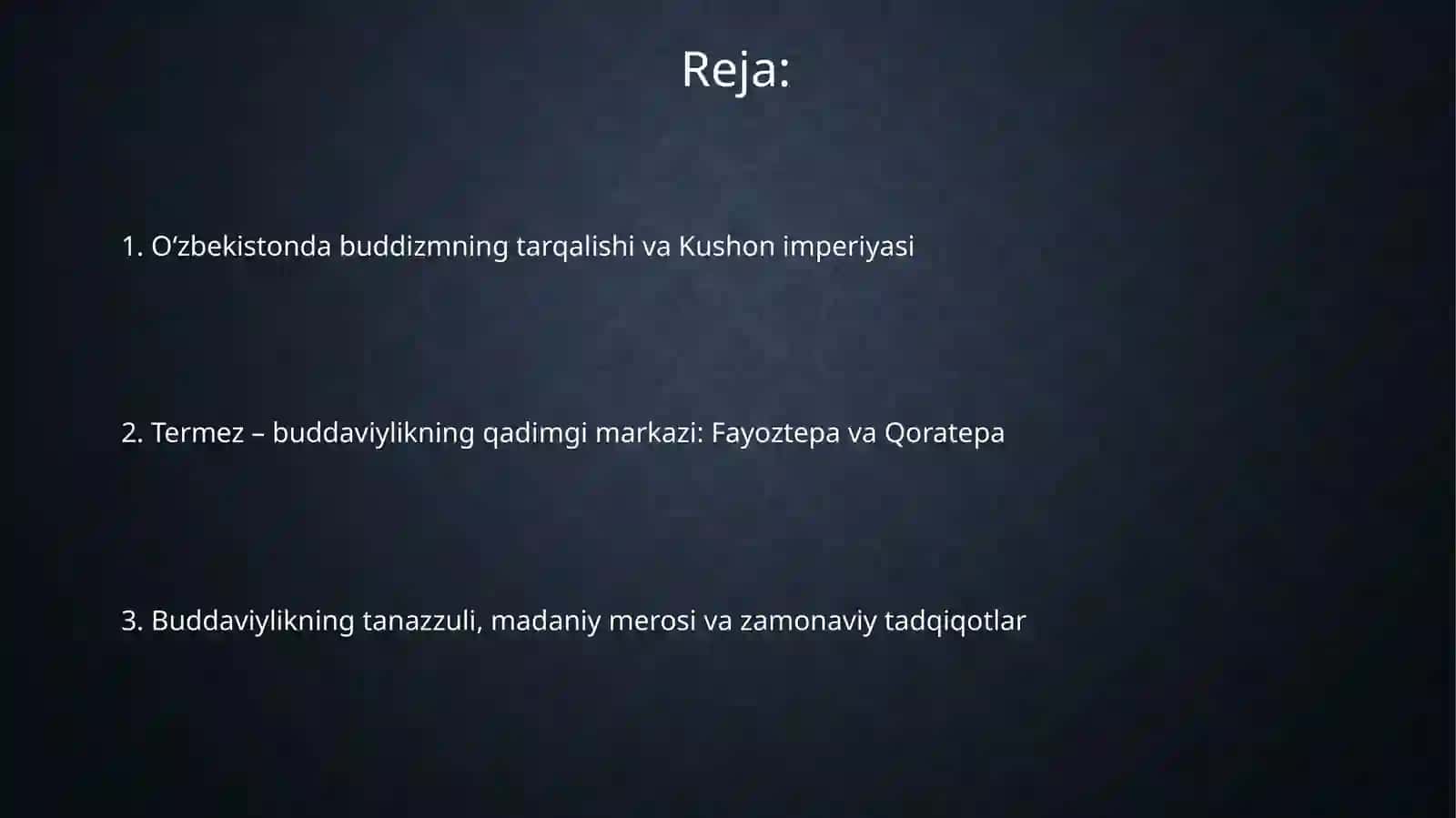 Oʻzbekistonda buddaviylikning tarixiy yildizlari 2