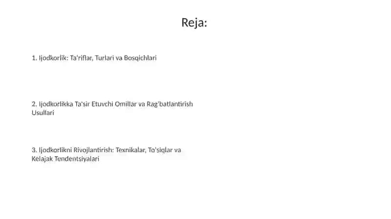 Ijodkorlik 2