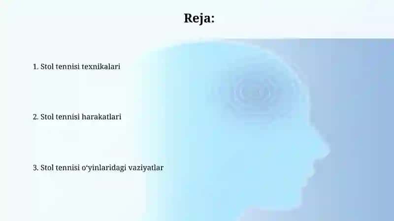 Stol tennisida uchraydigan holat va harakatlar 2