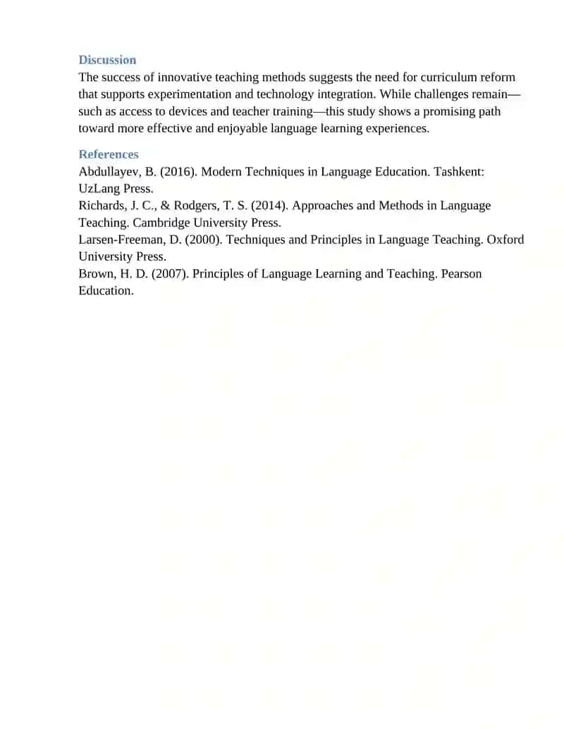 Innovative Approaches on Foreign Language Teaching 2